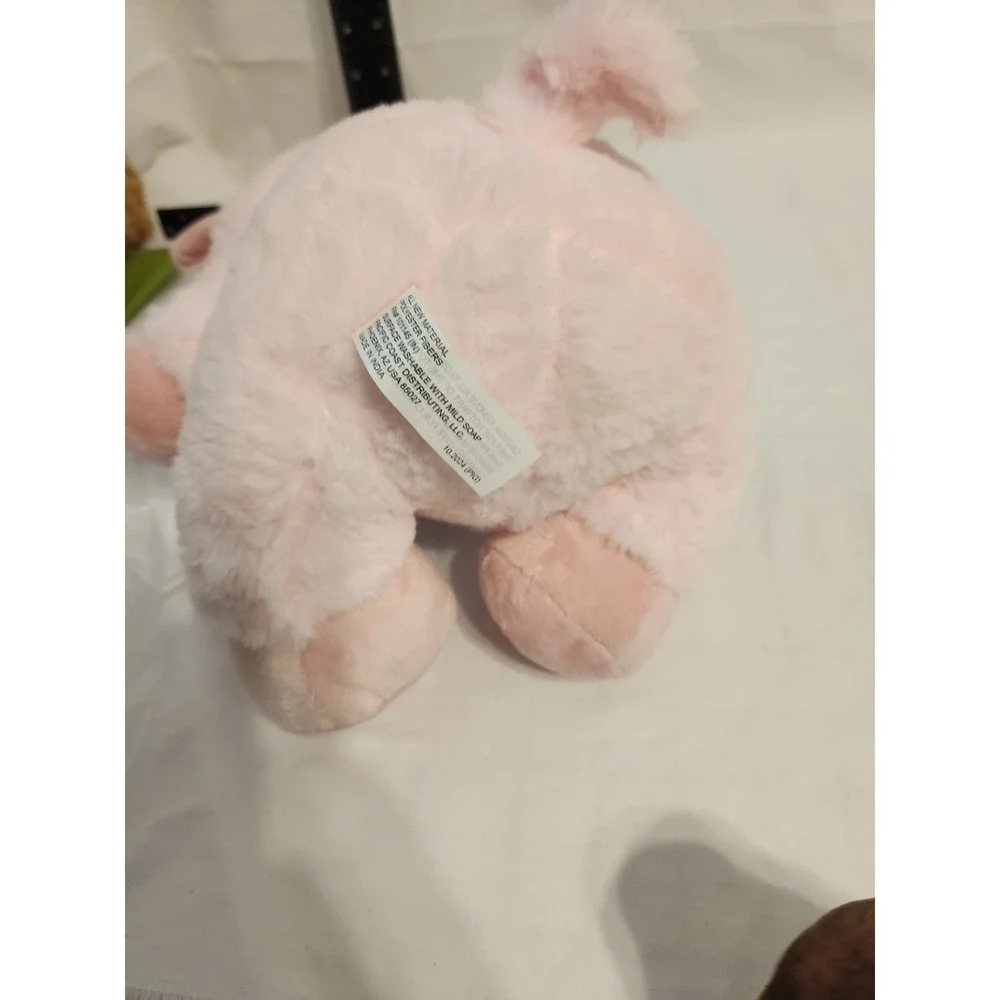 Petsmart Pink Pig Plush Wish Squeaker Xmas Bandana Farm Stuffed Animal Toy